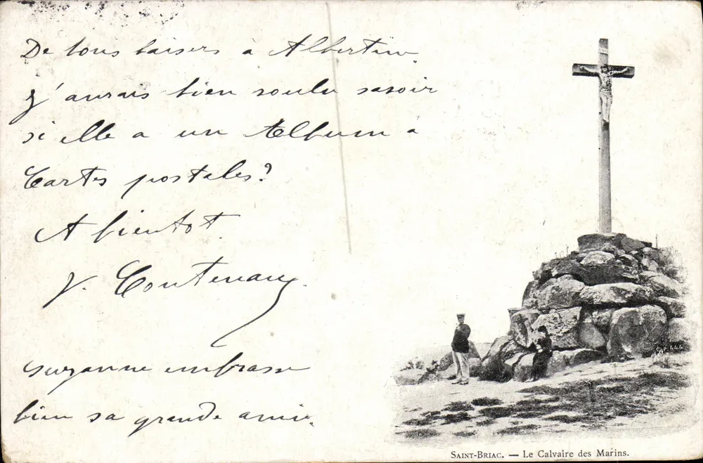 Saint-Briac — O Calvário dos Marinheiros — Editor E. Labou - Frente