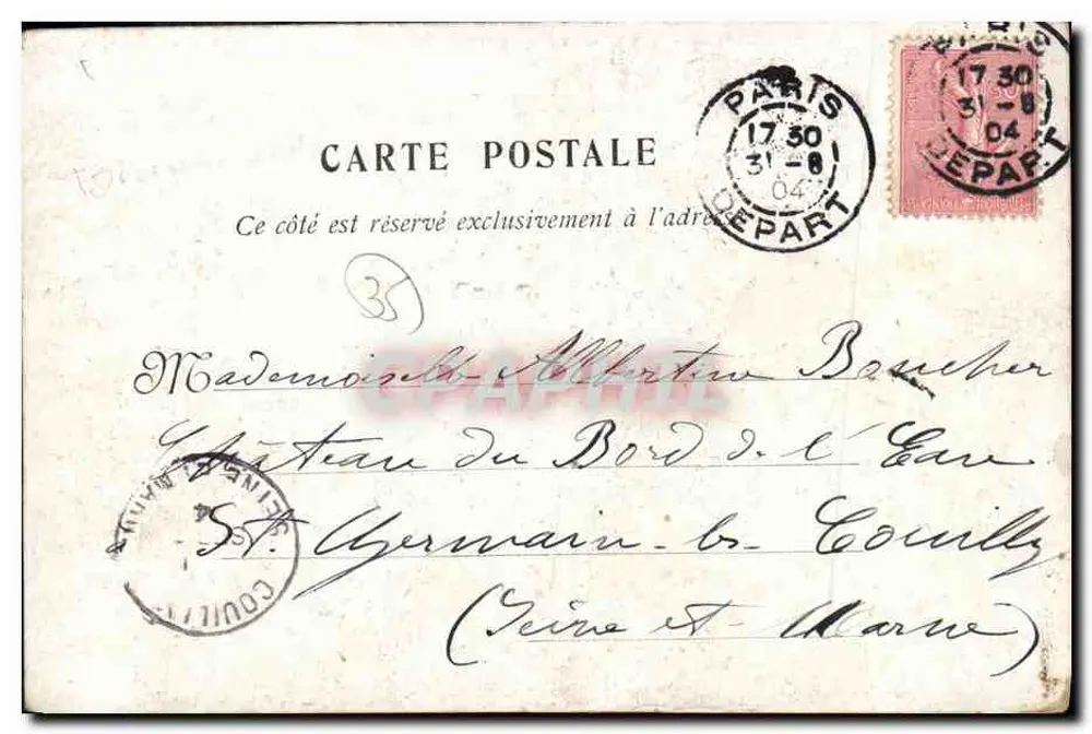 Saint-Briac — O Calvário dos Marinheiros — Editor E. Labou - Verso