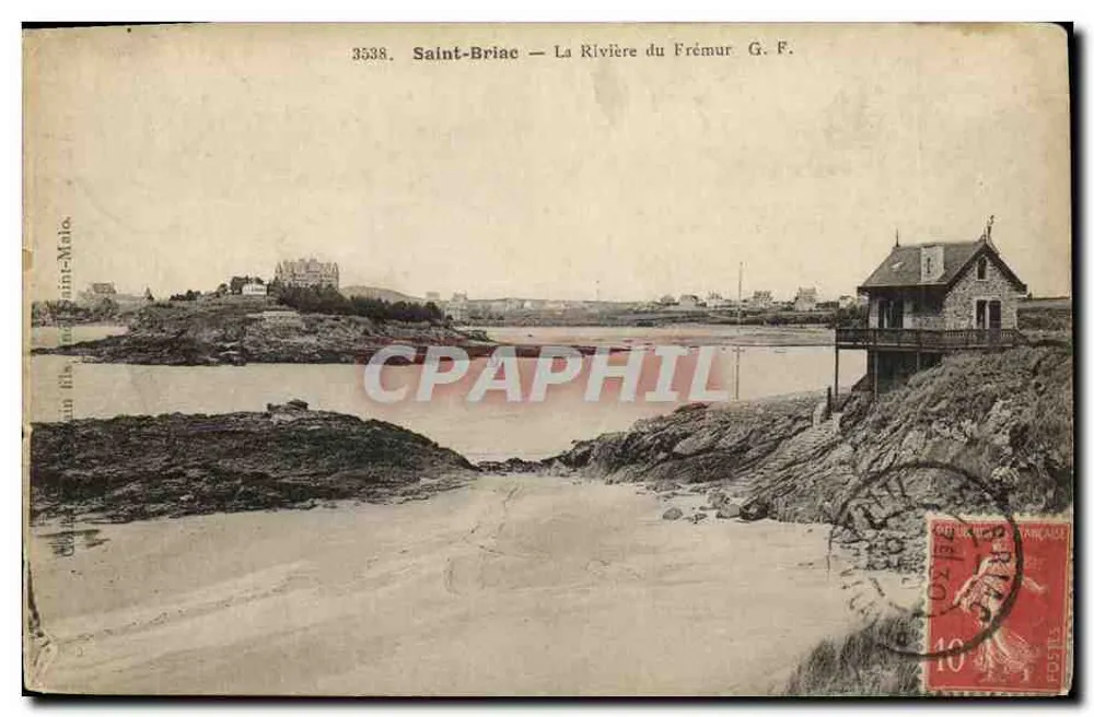 Saint-Briac — O Rio do Frémur — G. F. - Frente