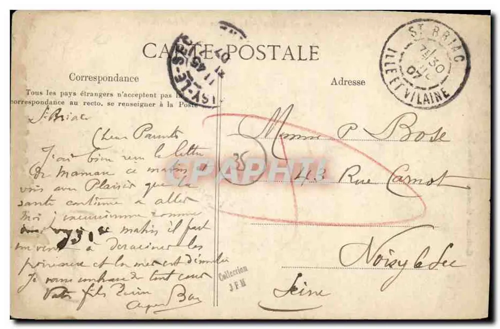 Saint-Briac — O Rio do Frémur — G. F. - Verso