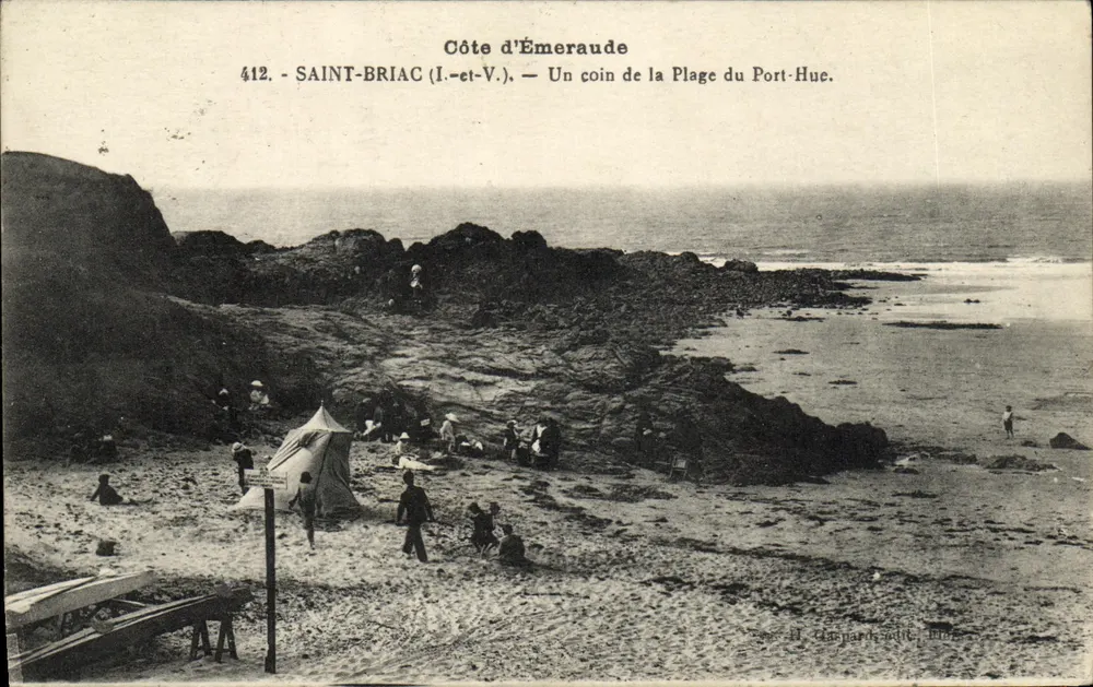 Saint-Briac (I.-et-V.) — Küste von Émeraude — Ein Stück vom Strand von Port-Hue — Verlag D. Garnier - Vorderseite