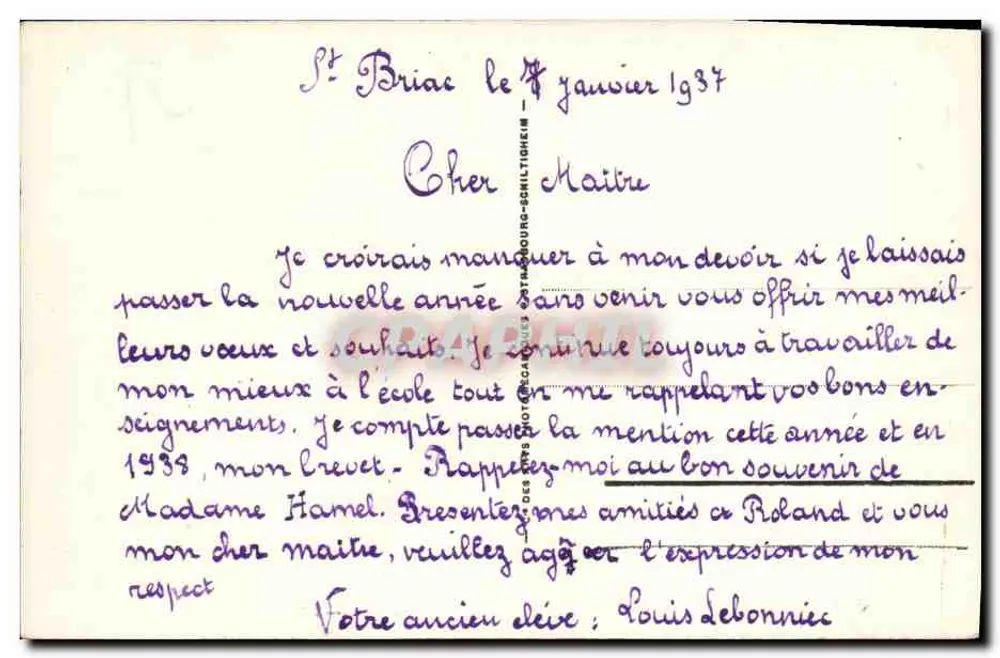 St-Briac - Vista geral das villas — LL - Verso