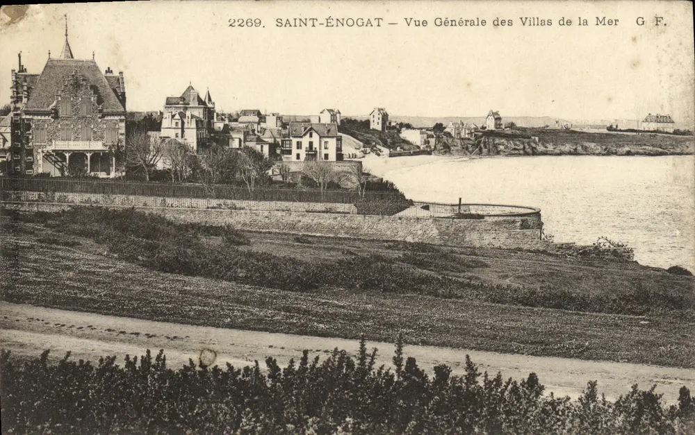 Saint-Énogat — Allgemeine Ansicht der Villen am Meer — G F. n° 2269 - Vorderseite