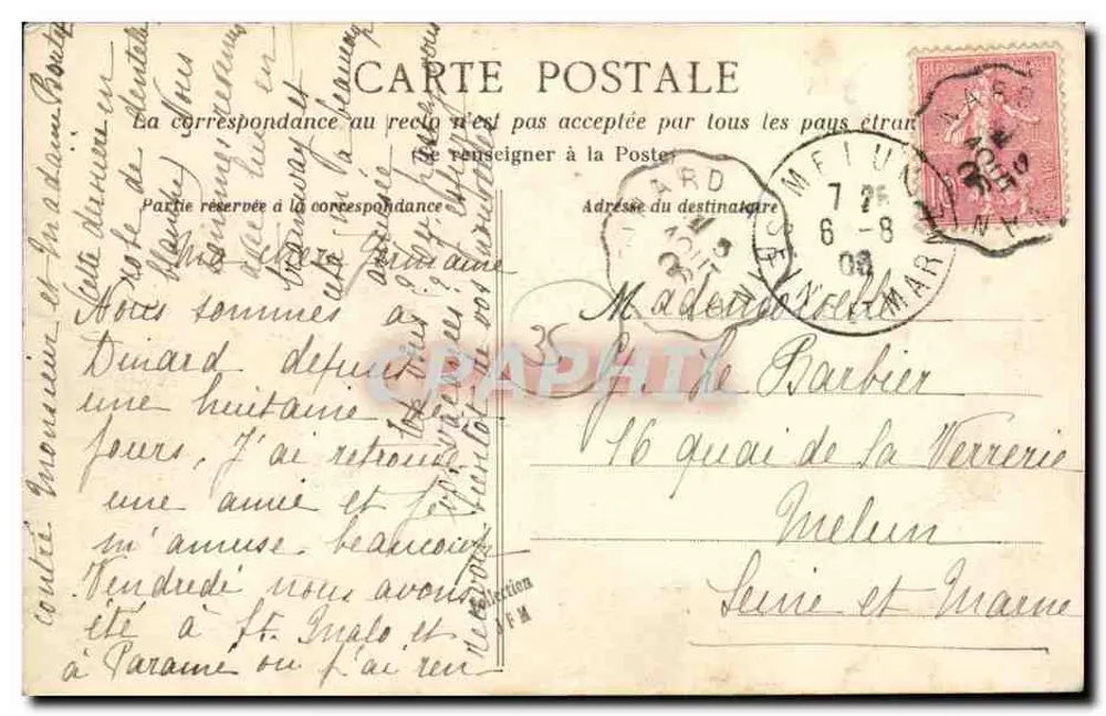 Saint-Enogat - Der Strand und die Villen (westlicher Teil) — Côte d'Émeraude, Nr. 704 — HLM - Rückseite