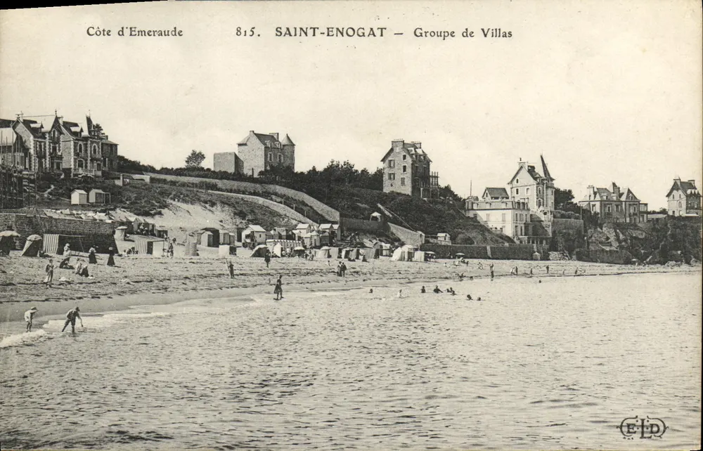 Saint-Enogat — Grupo de villas — Costa d'Emeraude, n°815, editor ELD - Anverso