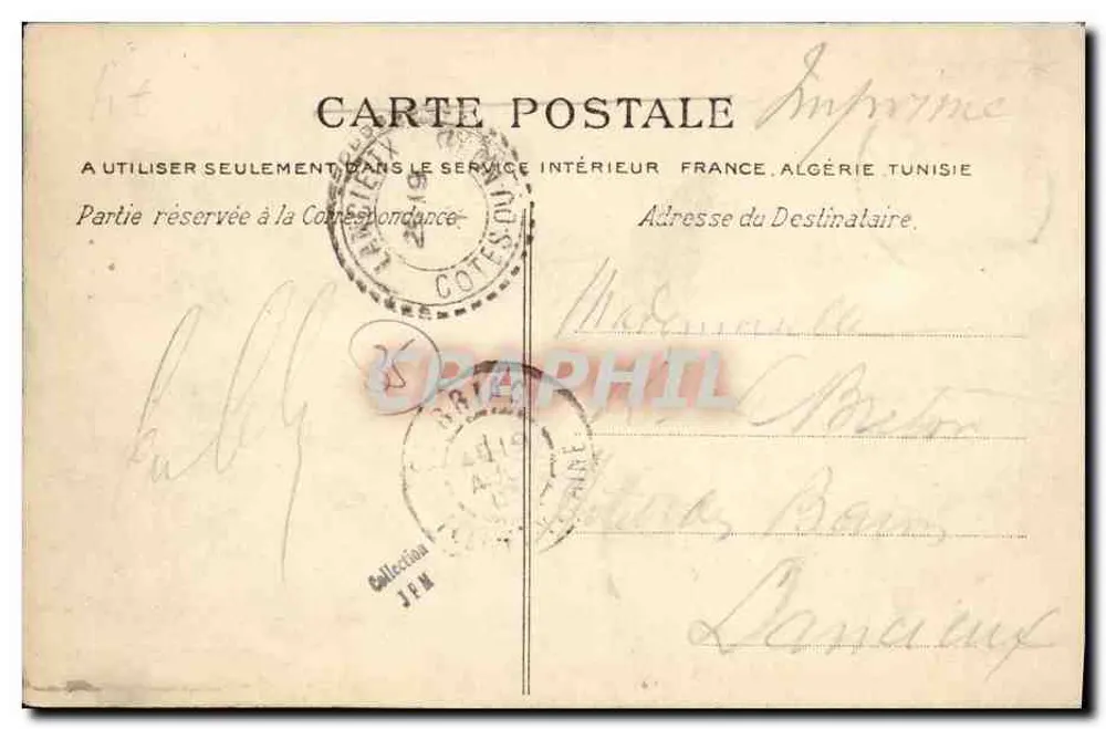 Saint-Briac — Port — Stara pocztówka — Wybrzeże Szmaragdowe 3346 - Rewers