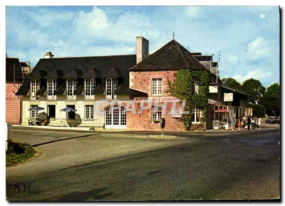 Hotel-Restaurant St Georges de Grehaigne — Ansicht der Straße — Fotografie von D. Mauco - Vorderseite