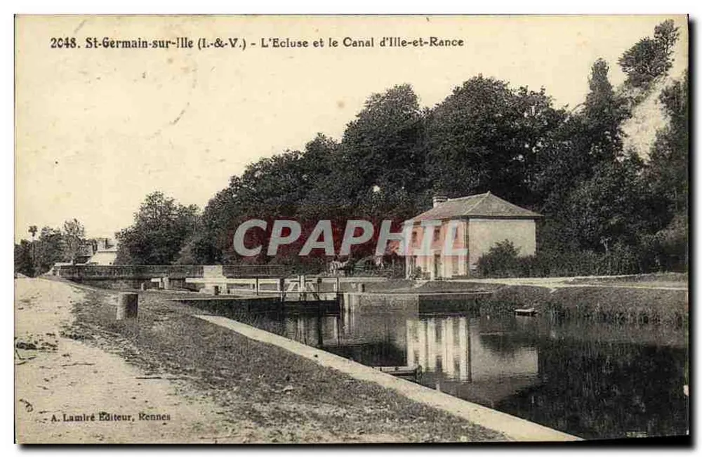 St-Germain-sur-Ille (I.&-V.) - Die Schleuse und der Kanal Ille-et-Rance — A. Lamiré, Rennes - Vorderseite