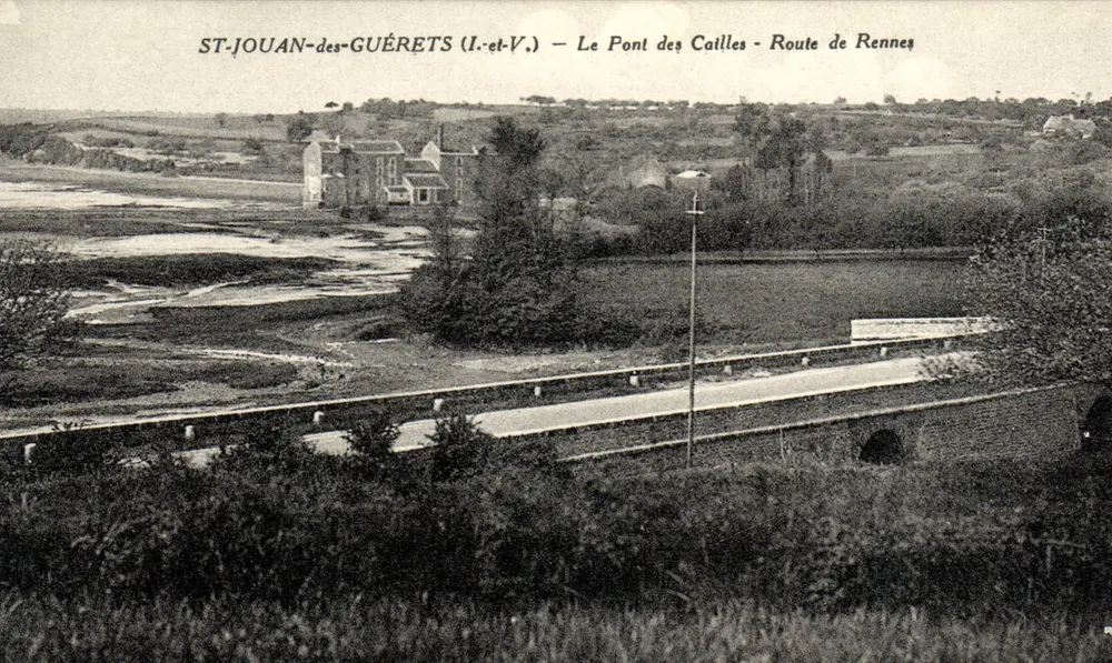 ST-JOUAN-des-GUÉRETS (I.-et-V.) — Der Brücke der Cailles — Route nach Rennes - Vorderseite
