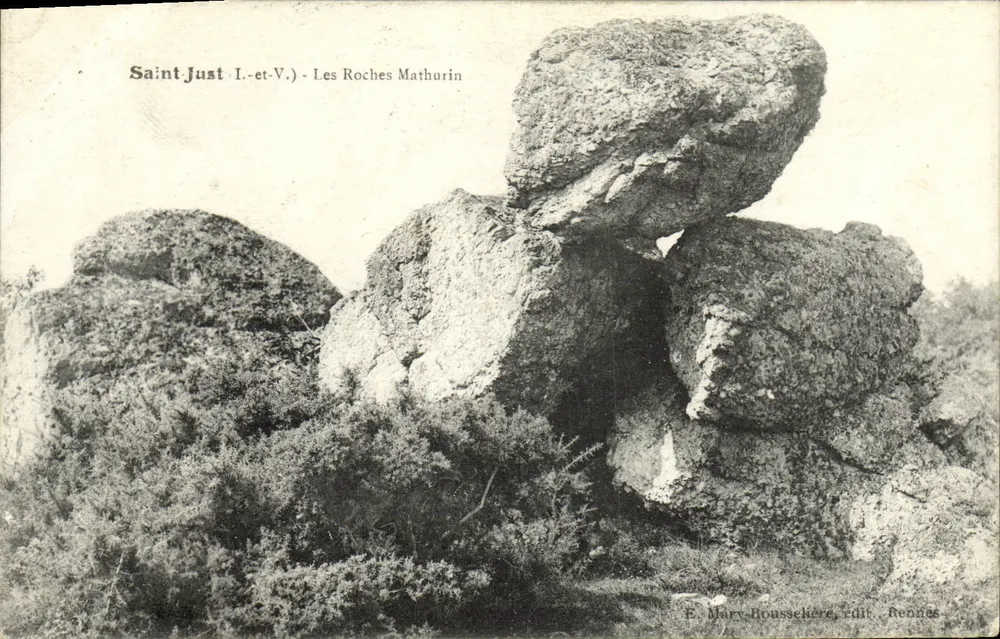 Saint-Just-l'Évêque - Les Roches Mathurin — éditeur E. Mary-Rousselière, Rennes - Awers