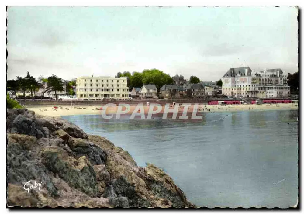 Saint-Lunaire (Il.-et-V.) — A Praia e os Hotéis — Éditions Gaby, Nantes - Frente