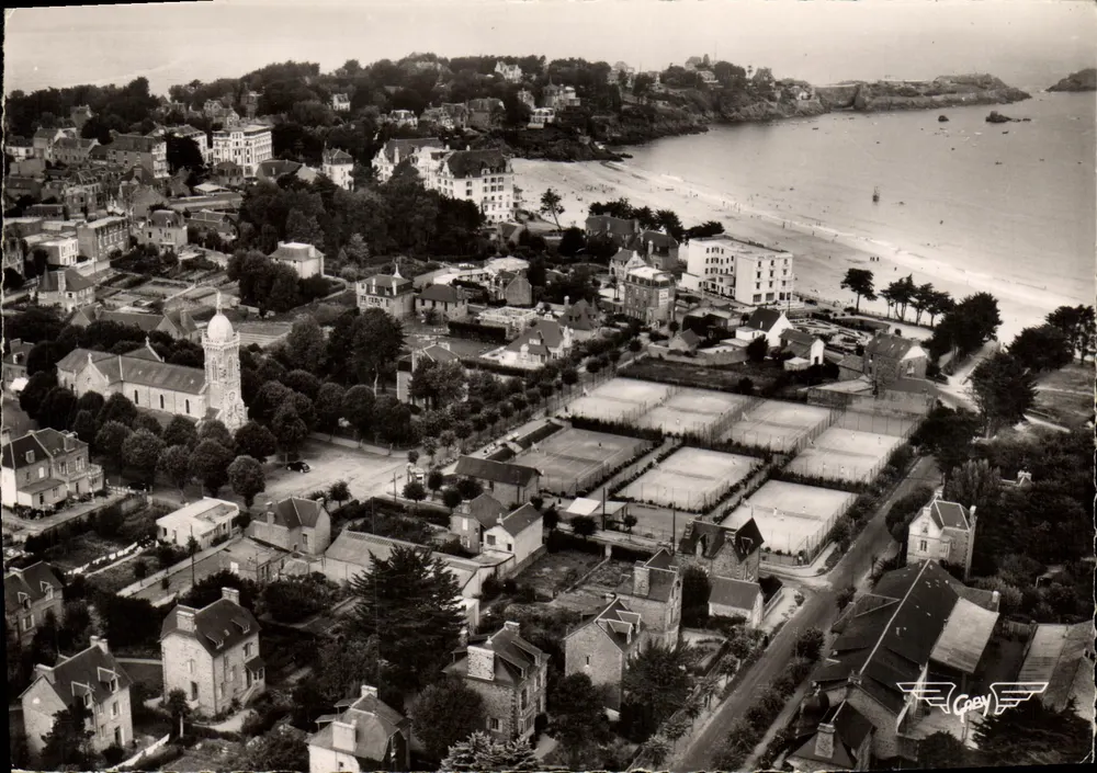 Saint-Lunaire (Ille-et-Vilaine) — Luftbild in Richtung Pointe du Décollé — Éditions Caby - Vorderseite