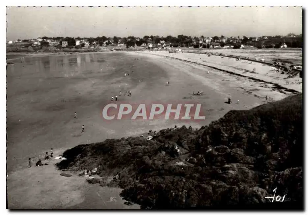 Saint-Lunaire (Il.-et-V.) — A bela praia de Longchamp com maré baixa — Éditions d'Art JOS - Frente