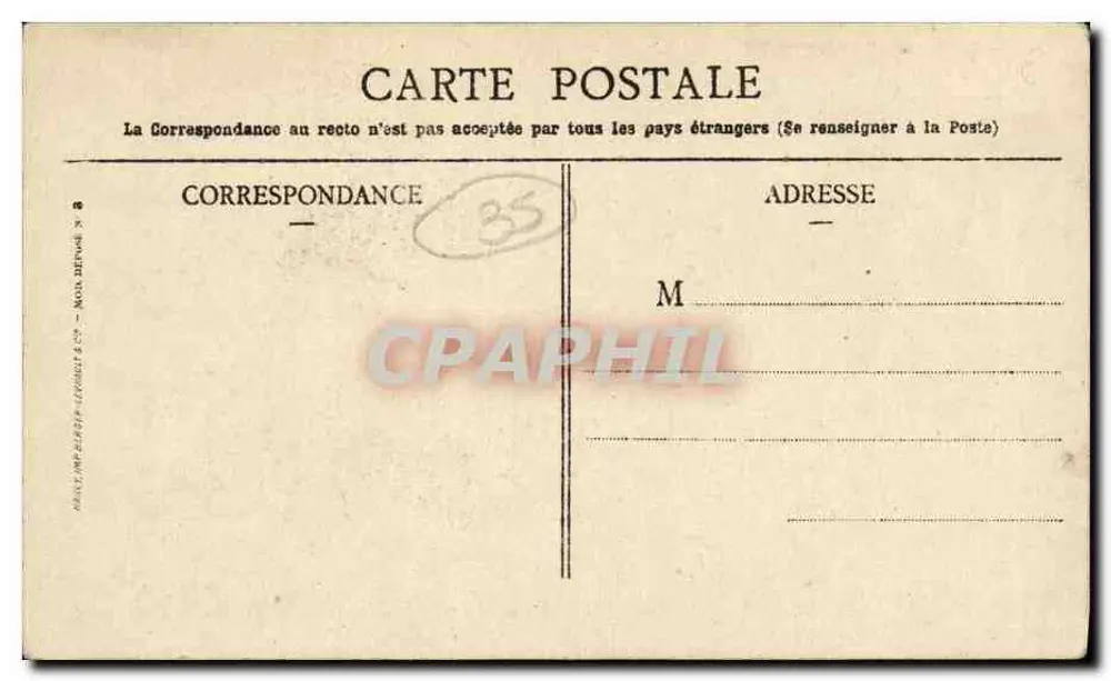 St-Lunaire - Ponta do Décollé — Coleção Chocolat Menier - Verso