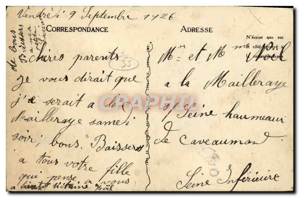 Saint-Lunaire — Ansicht vom Pointe du Décolle — unbekannter Verlag, Nr. 22 - Rückseite