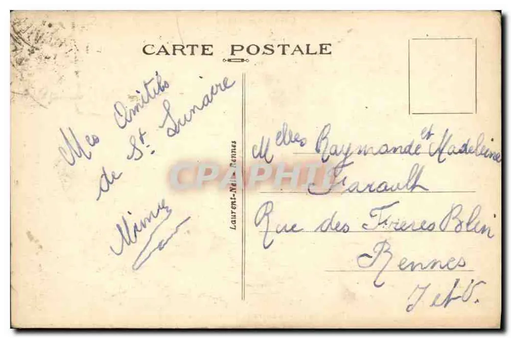 Saint-Lunaire - Promenade du Décollé — Côte d'Emeraude, editor n°1701 - Verso