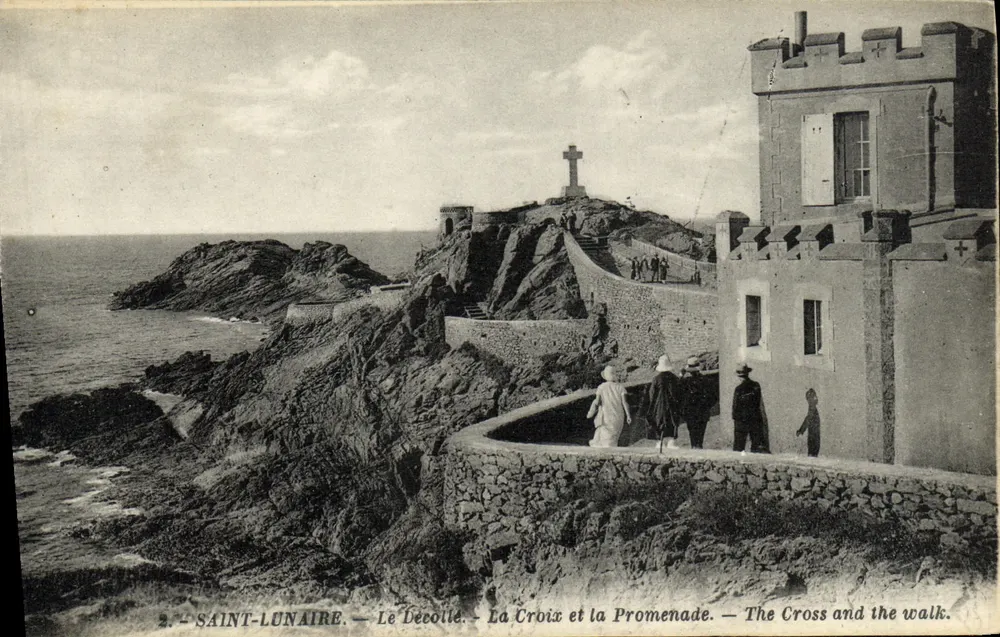 Saint-Lunaire — Le Décotille — Die Kreuzung und die Promenade — Verlag G. Arraud - Vorderseite