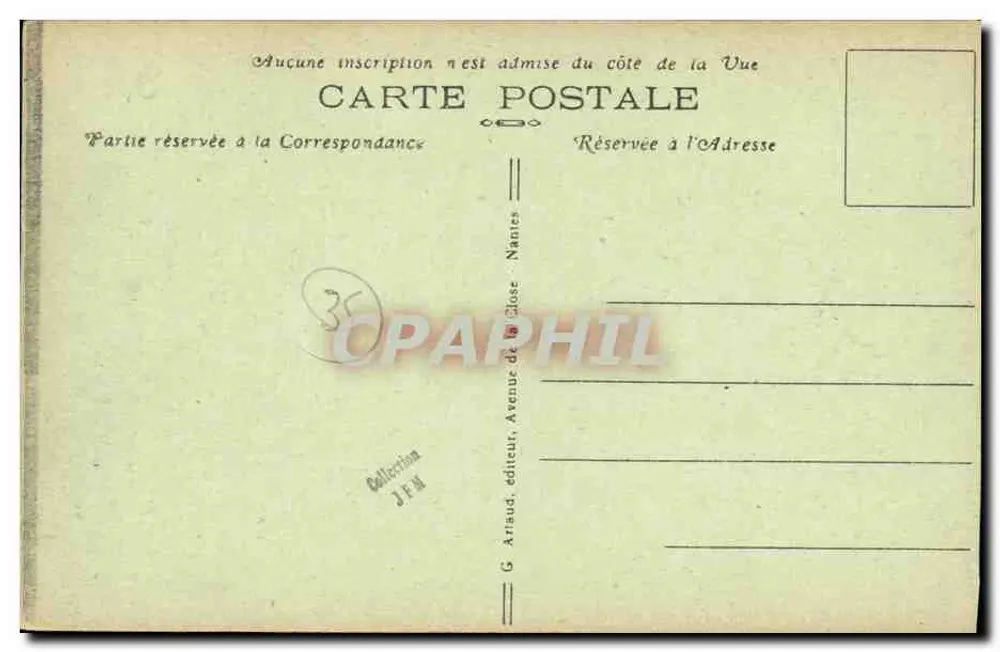 Saint-Lunaire — Le Décotille — Die Kreuzung und die Promenade — Verlag G. Arraud - Rückseite