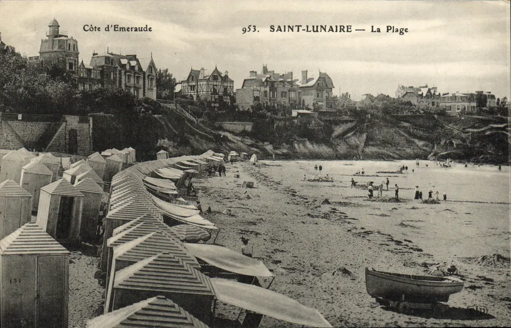 Saint-Lunaire — A Praia — Côte d'Émeraude — n°953 - Frente