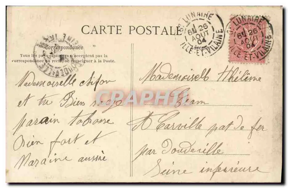 Saint-Lunaire — A Chegada G.F. — Costa de Émeraude, n°3732 - Verso