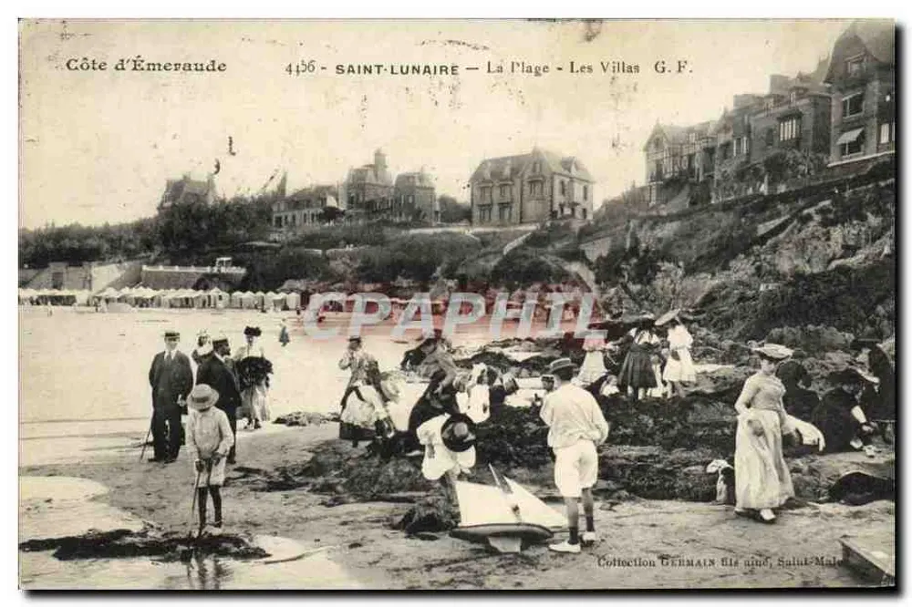 Saint-Lunaire — La Plage — Les Villas — G.F. — Côte d'Émeraude - Vorderseite