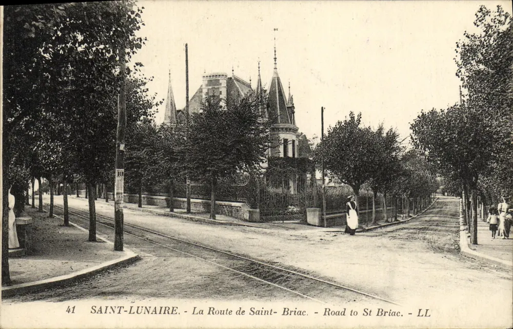 Saint-Lunaire — A Estrada de Saint-Briac — LL - Frente