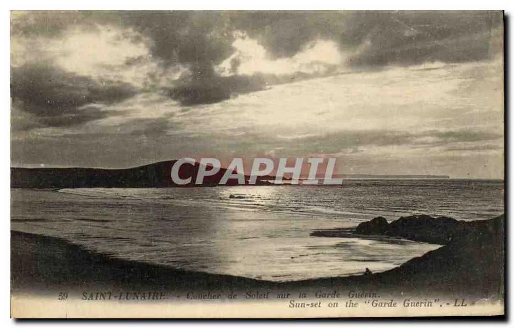 Saint-Lunaire — Sonnenuntergang über Garde Guérin — LL - Vorderseite