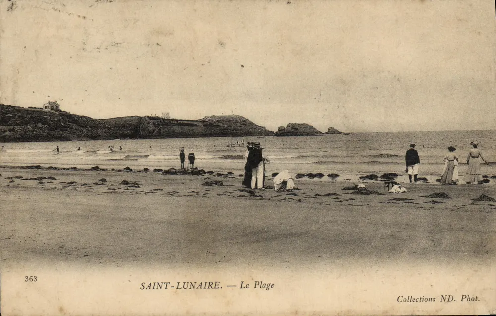Saint-Lunaire — A Praia — Coleções ND. Fot. n°363 - Frente