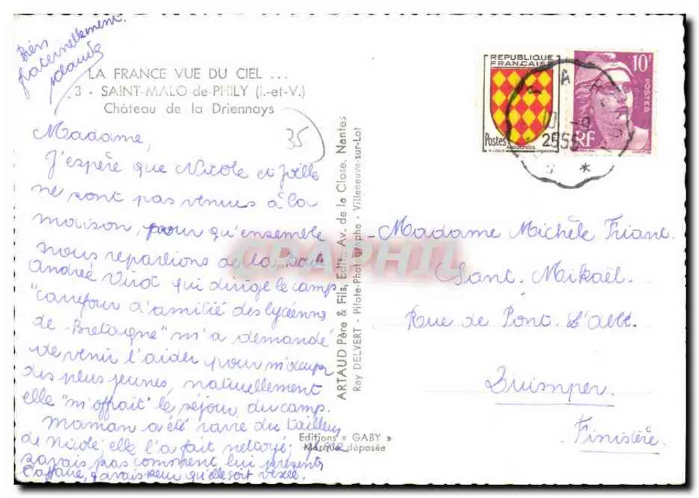 Castelo da Driennays — Saint-Malo (Il-et-Vil) — Éditions Gaby - Verso