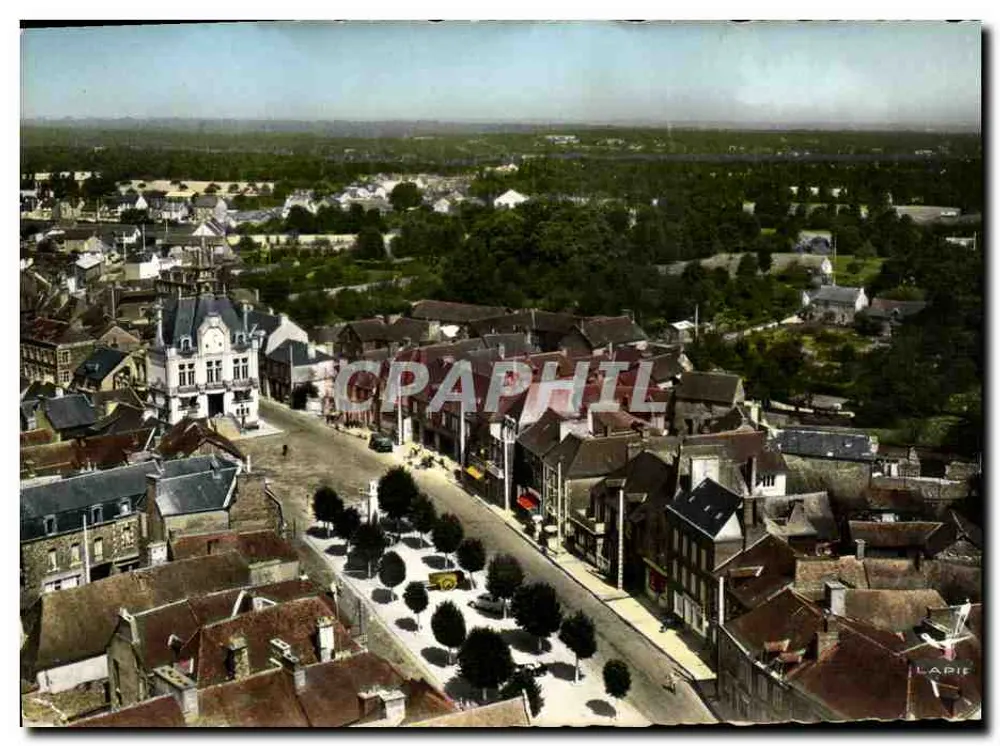 Widok z powietrza Saint-Méen-le-Grand — Wydawnictwo Lapie — nr 125 - Awers