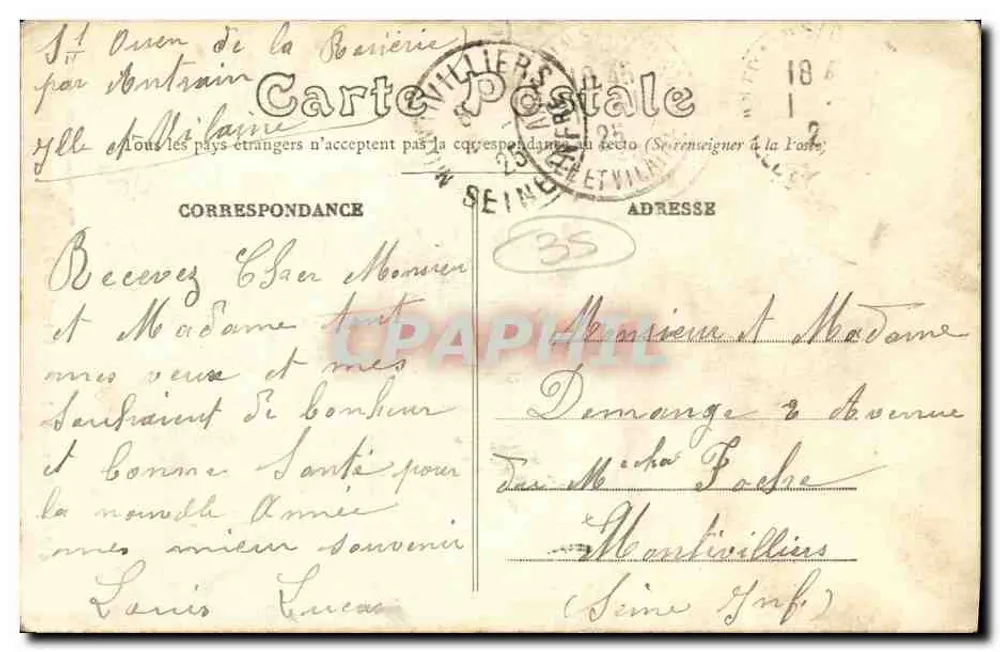 St-Ouen-de-la-Reuérie — Innenansicht der Kirche — E. Mary-Rousselière Verlag, Rennes - Rückseite