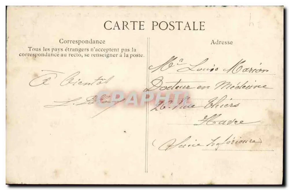 Saint-Servan — Praia dos Bas-Sablons — Editor ELD, n° 467 - Verso