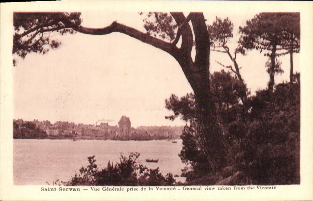 Saint-Servan — Vista Geral tirada da Vicomté — General view taken from the Vicomté - Frente