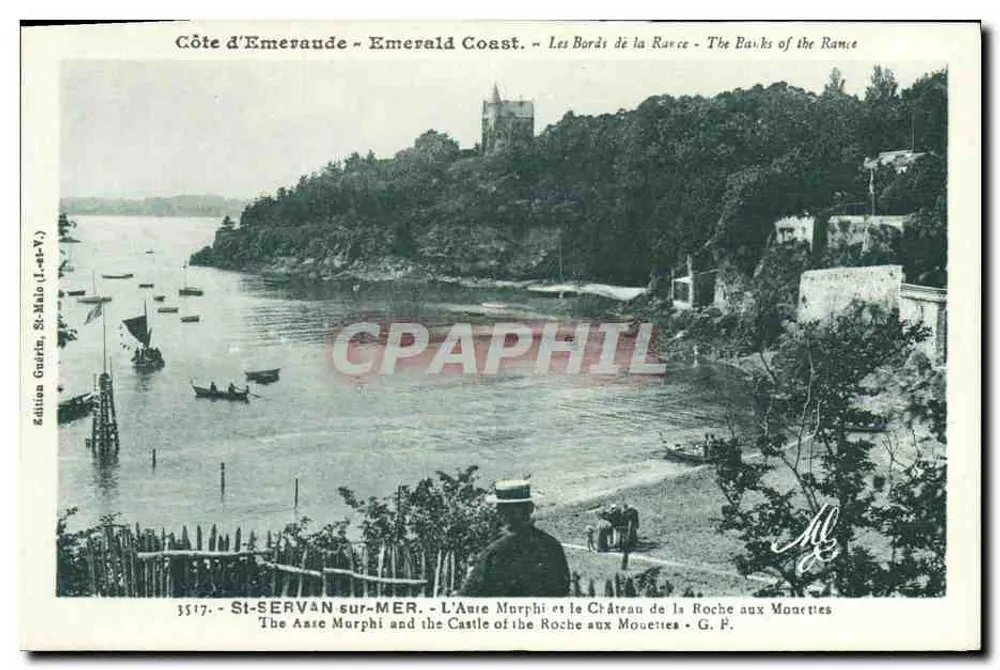 St-SERVAN-sur-MER - Der Aze Murphi und das Schloss la Roche aux Mouettes - Edition Guérin, St-Malo (L.-SP.V.) - Vorderseite