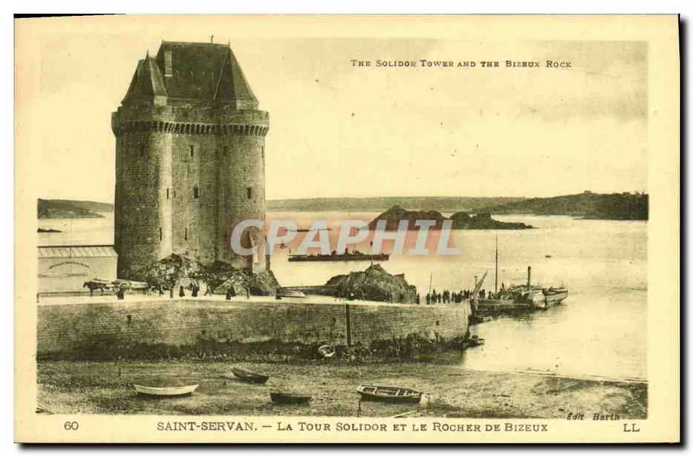 Saint-Servan — Die Solidor-Turm und der Rocher de Bizeux — Verlag Harib - Vorderseite