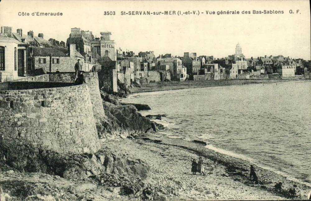 St-SERVAN-sur-MER (I.-et-V.) — Vista geral dos Bas-Sablongs — G.F. n°3503 - Frente