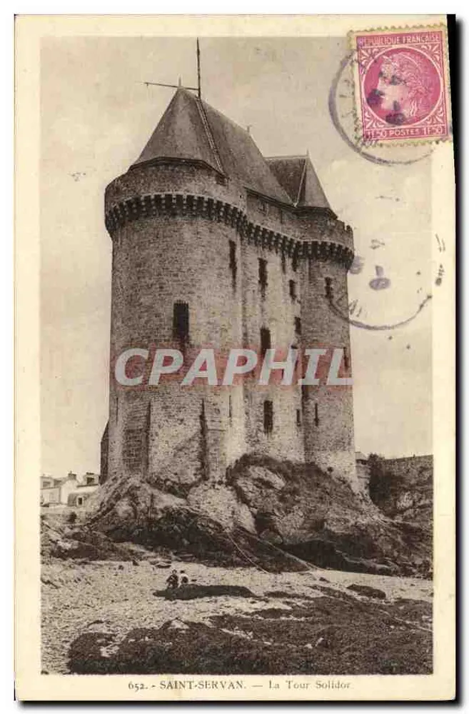 Saint-Servan — Torre Solidor — Edição La Cigogne, n° 652 - Frente