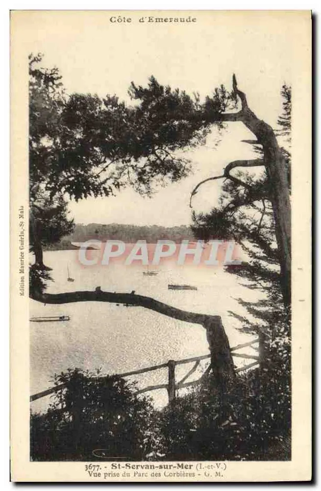 Emeraude-Küste — Aussicht vom Parc des Corbières — Edition Maurice Guérin, St-Malo, Nr. 3677 - Vorderseite