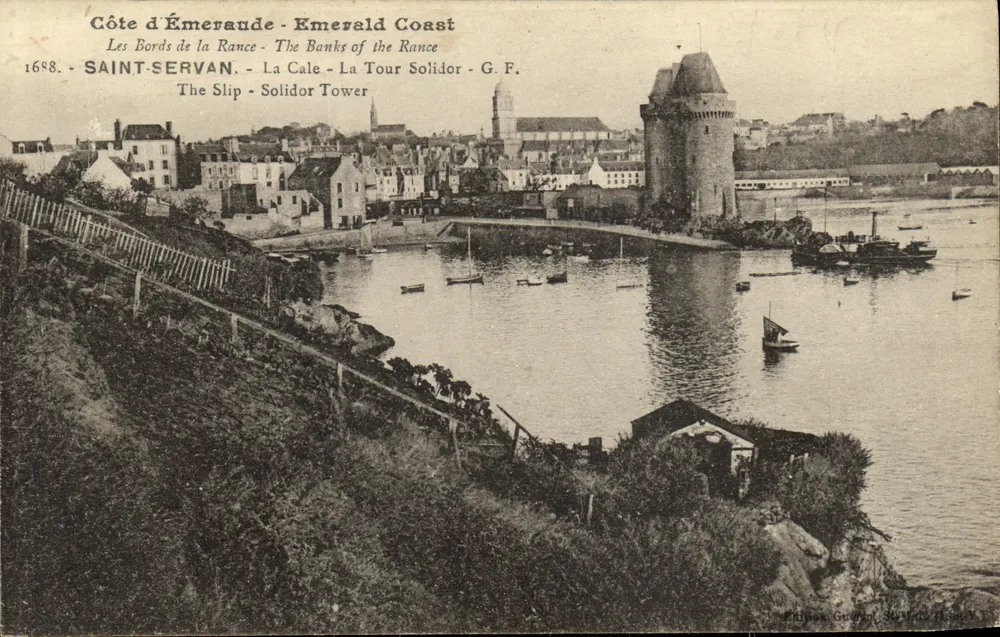 Saint-Servan — La Cale - La Tour Solidor - G.F. — Editora G. F. - Frente