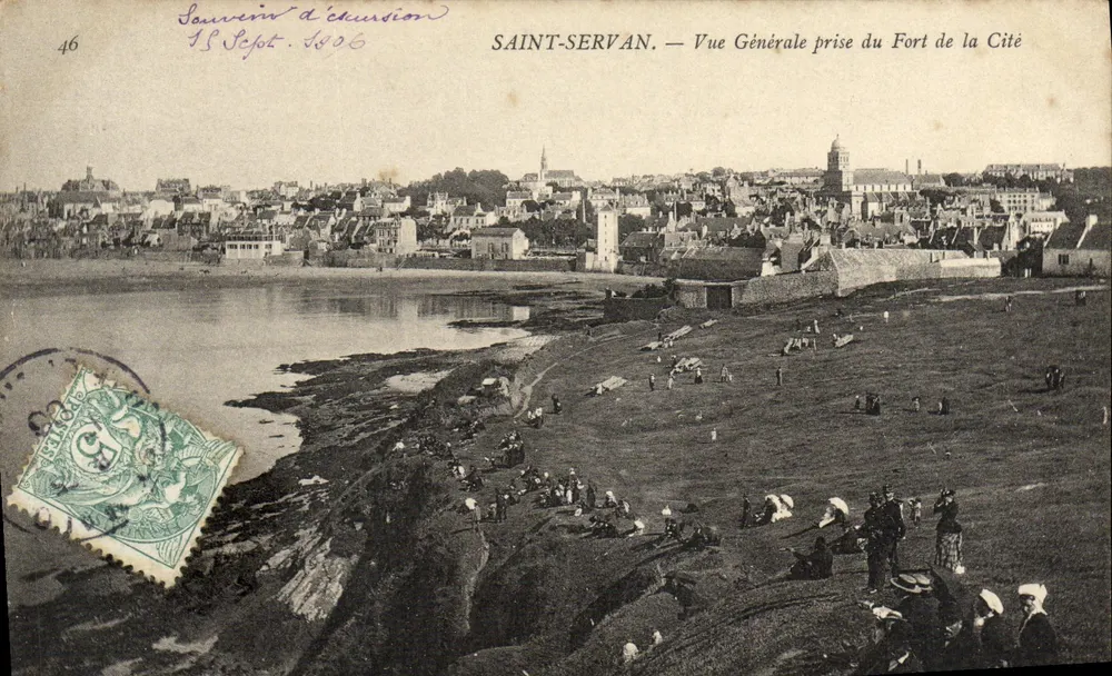 Saint-Servan — Allgemeiner Blick vom Fort de la Cité — unbekannter Verlag, Nr. 46 - Vorderseite