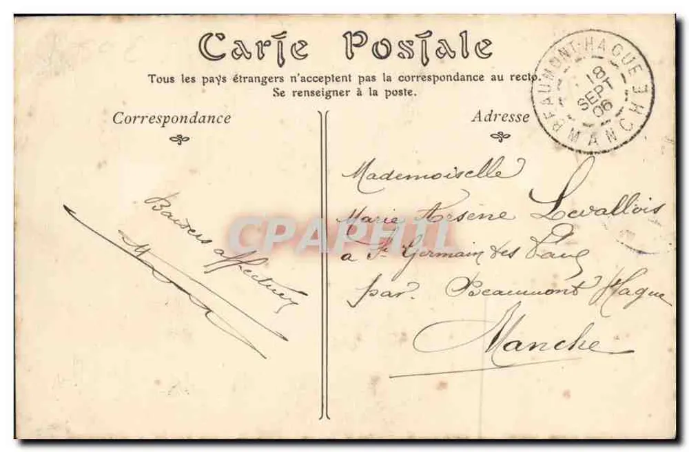 Saint-Servan — Allgemeiner Blick vom Fort de la Cité — unbekannter Verlag, Nr. 46 - Rückseite