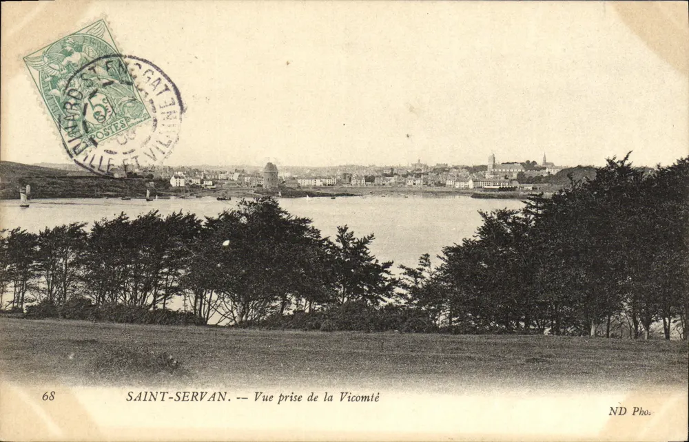 Saint-Servan — Vista tirada da Vicomté — ND Photo, n°68 - Frente