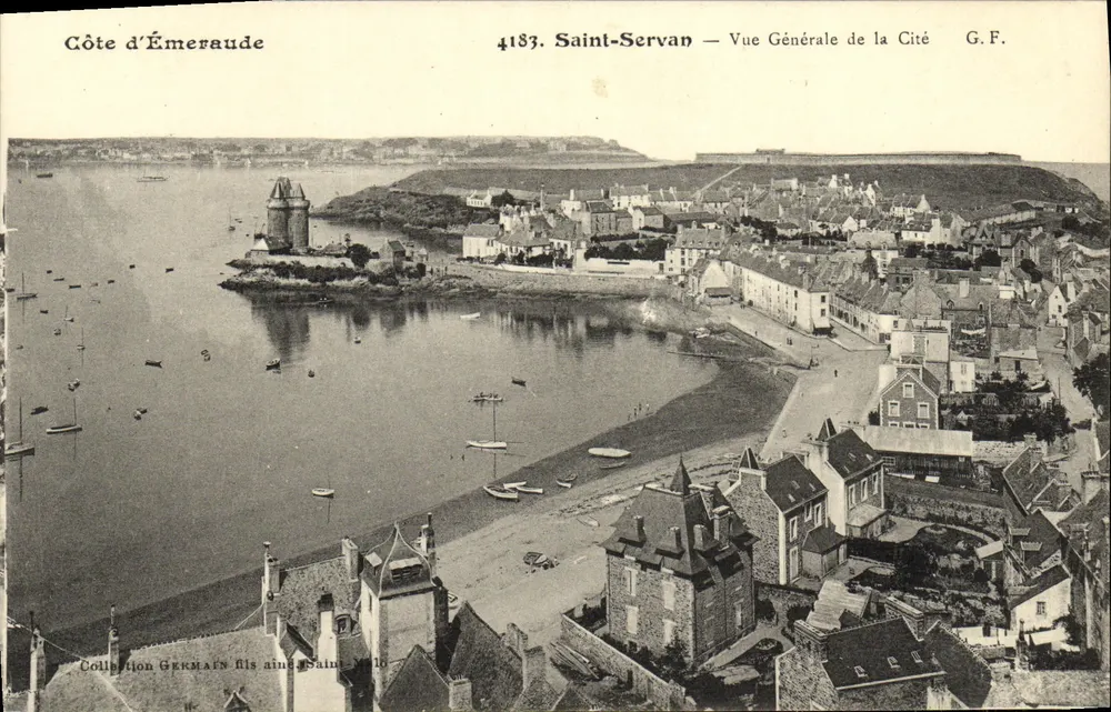 Saint-Servan — Vista Geral da Cidade — G.F. n°4183 - Frente