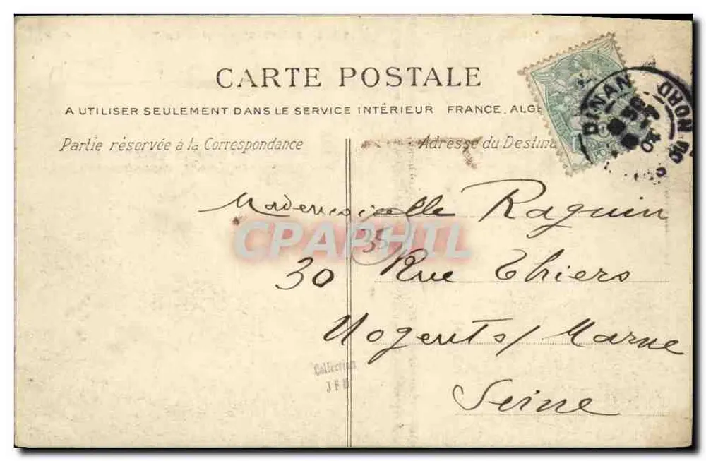 Saint-Servan — Torre Solidor — G.F. — Costa de Émeraude - Verso