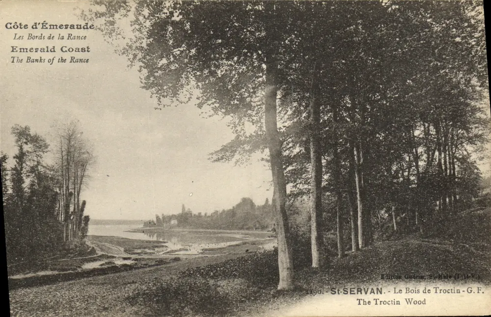 St-Servan - O Bosque de Troctin - G.F. — As Margens da Rance - Frente