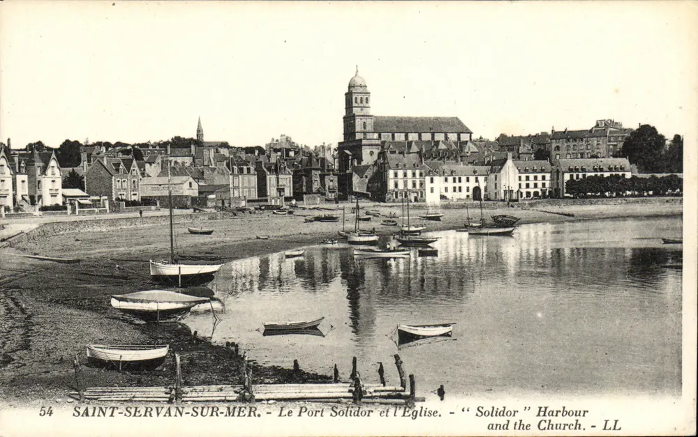 Saint-Servan-sur-Mer — Der Hafen Solidor und die Kirche — LL - Vorderseite
