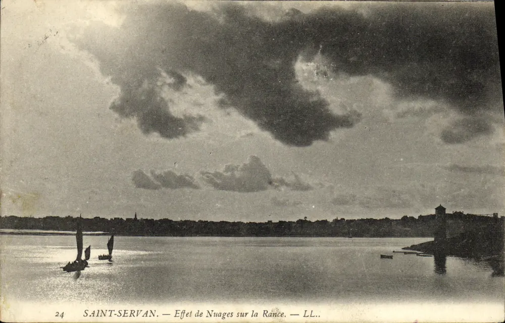 Saint-Servan — Effekt von Wolken über die Rance — LL.. - Vorderseite