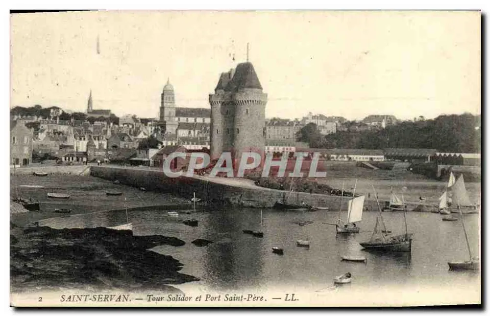 Saint-Servan — Turm Solidor und Hafen Saint-Père — LL. - Vorderseite