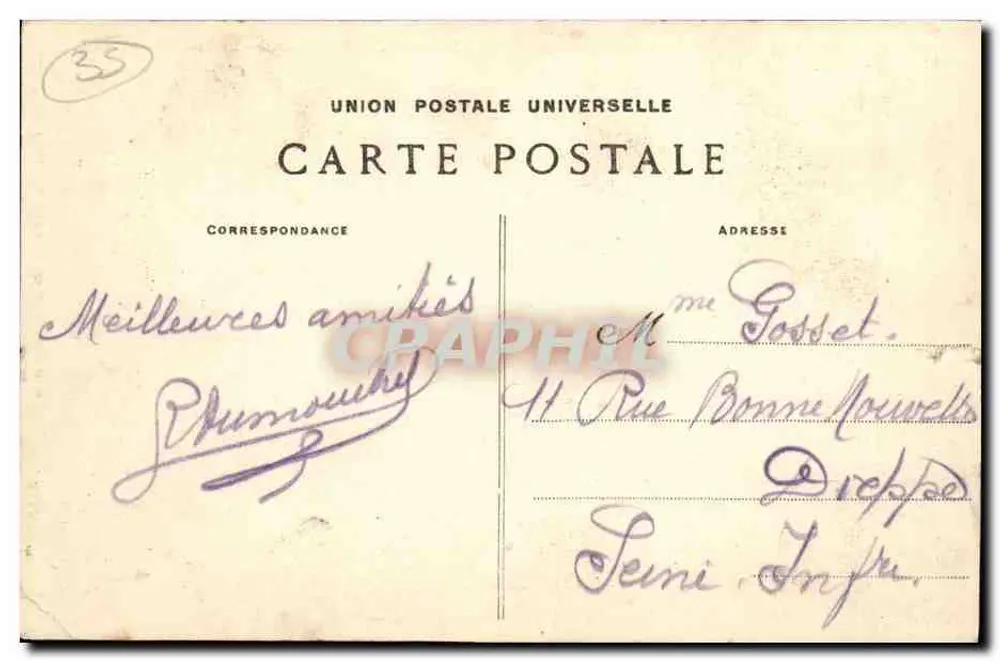 Saint-Servan — Vista Geral — Torre Solidor — G.F. - Verso