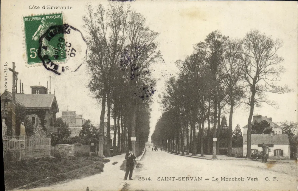 Saint-Servan — O Lenço Verde — G. F. — n° 3514 - Frente